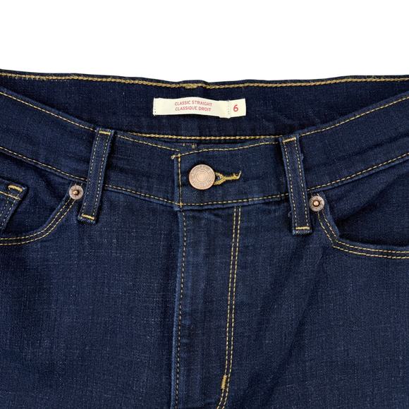 LEVI'S Classic Straight Fit Women's Jeans Sz 6 W28 X L30 - Picture 4 of 8